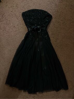 Caché black a-line dress size adult small